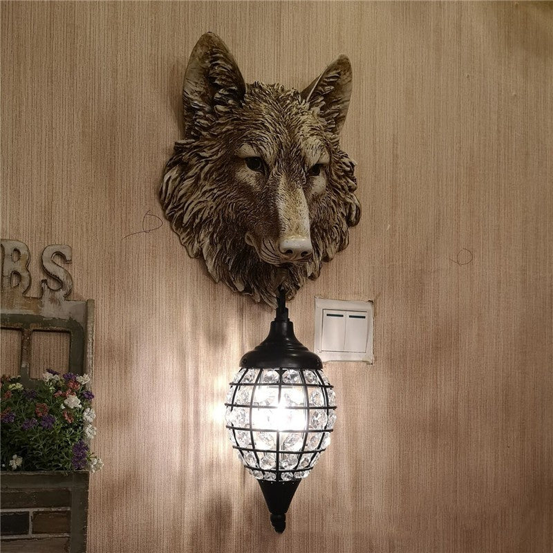Country Retro Personalized Wall Lamp Bar Cafe Theme Restaurant B & B Inn Resin Decorative Wall Lamp / 110V Ordinary