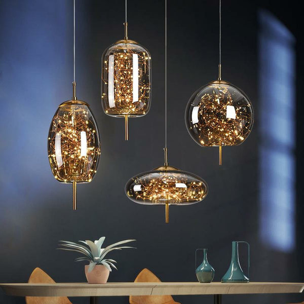 Creative Bedside Restaurant Small Chandelier / Smoke Grey / A