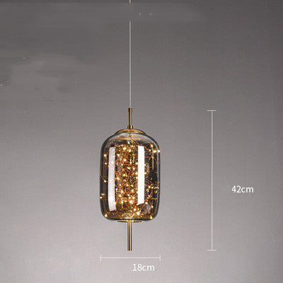 Creative Bedside Restaurant Small Chandelier / Smoke Grey / C