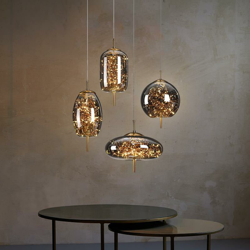 Creative Bedside Restaurant Small Chandelier / Smoke Grey / B