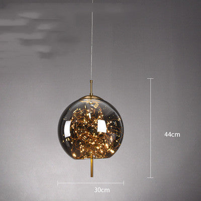 Creative Bedside Restaurant Small Chandelier / Smoke Grey / D