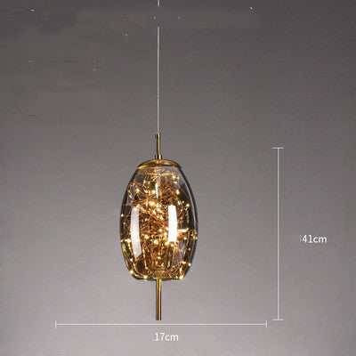 Creative Bedside Restaurant Small Chandelier / Amber / B