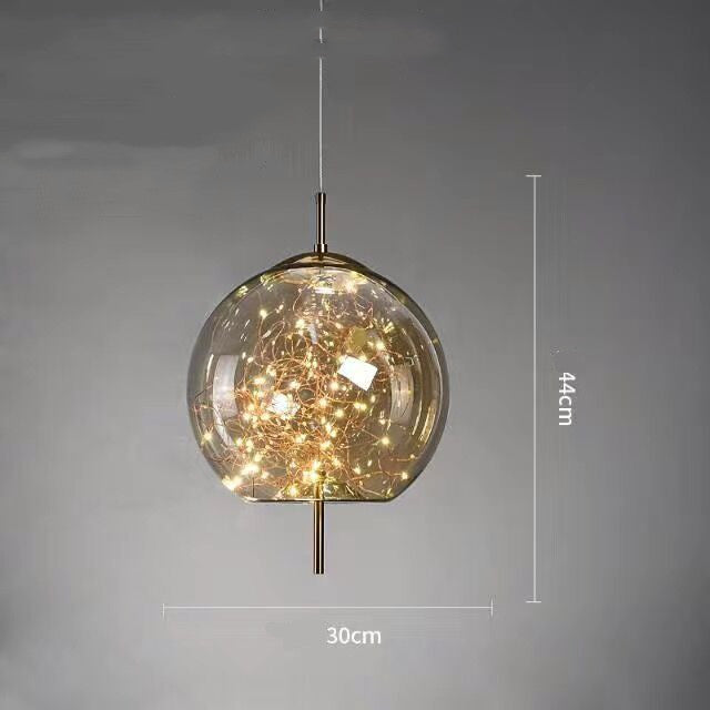 Creative Bedside Restaurant Small Chandelier / Amber / D