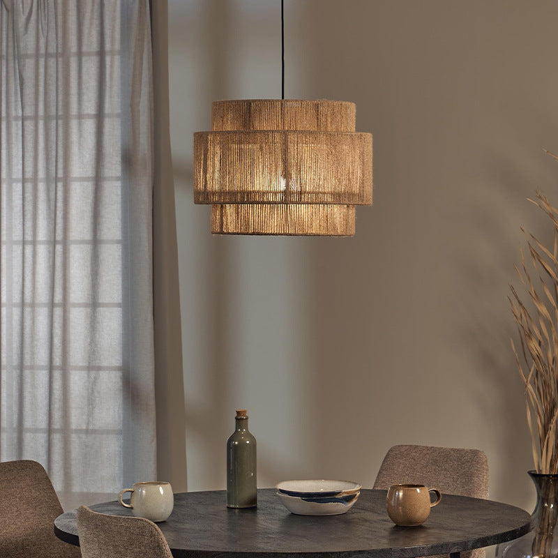 Creative Personality Bedroom Retro Hand-woven Chandelier / Diameter 45CMX33CM Height