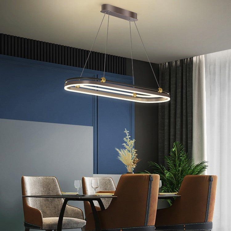 Dining Room Chandelier Modern Creative Personality Art Table Bar Long Chandelier / Coffee / 150cm