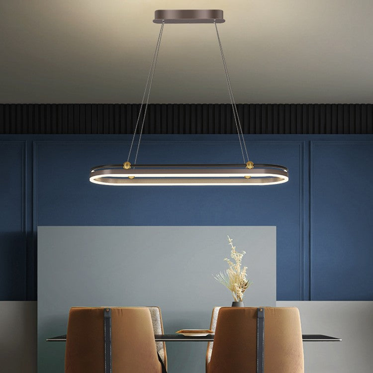 Dining Room Chandelier Modern Creative Personality Art Table Bar Long Chandelier / Black gold / 80cm