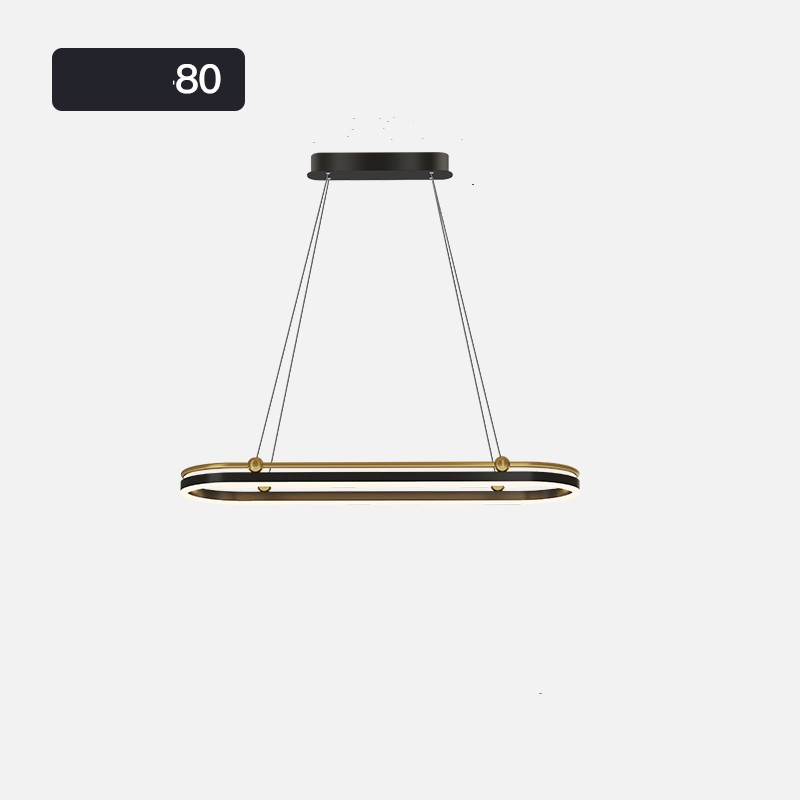 Dining Room Chandelier Modern Creative Personality Art Table Bar Long Chandelier / Coffee / 100cm