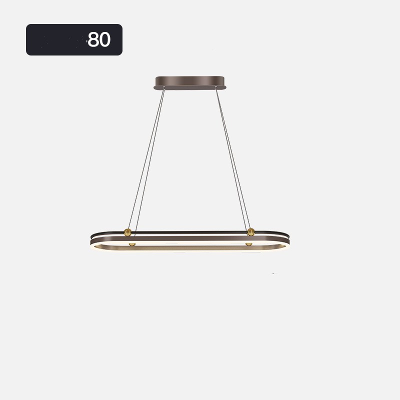 Dining Room Chandelier Modern Creative Personality Art Table Bar Long Chandelier / Black gold / 100cm