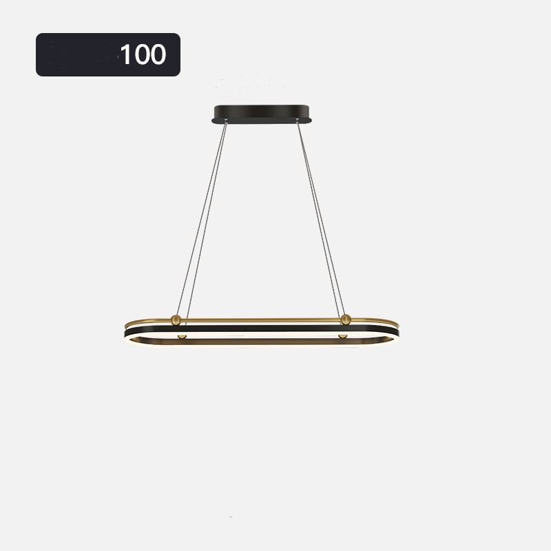 Dining Room Chandelier Modern Creative Personality Art Table Bar Long Chandelier / Coffee / 120cm