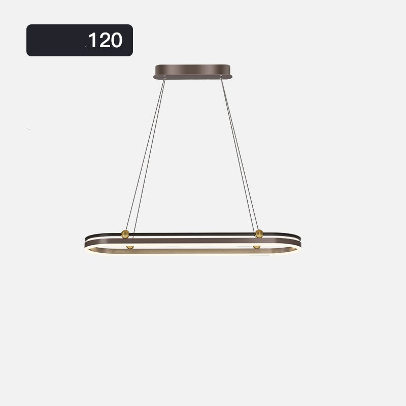 Dining Room Chandelier Modern Creative Personality Art Table Bar Long Chandelier / Black gold / 150cm