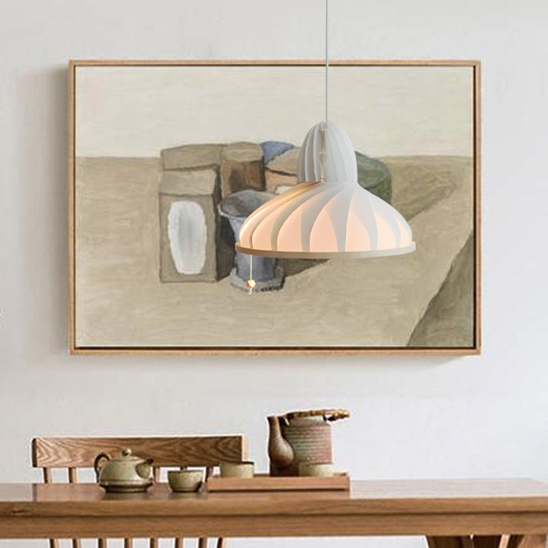 Living Room Bedroom Study Creative Lampshade Ins Net Red Sun Origami Lamp / White Light bulb