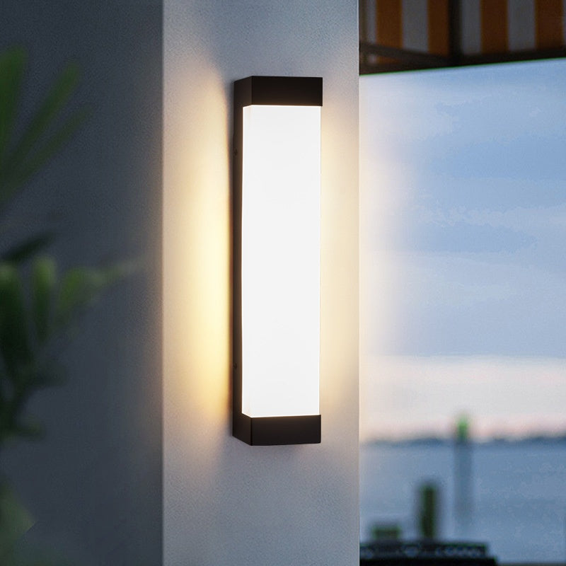 Long Wall Sconce Outdoor Courtyard Light / 16W / Black / 45cm