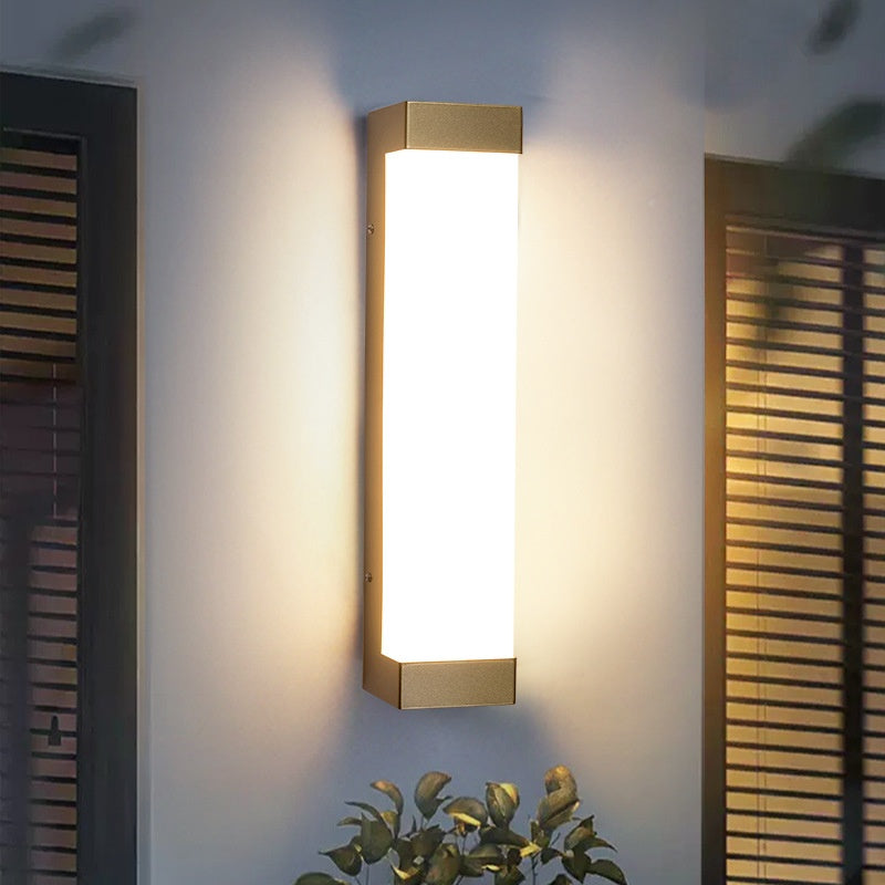 Long Wall Sconce Outdoor Courtyard Light / 16W / Golden / 45cm