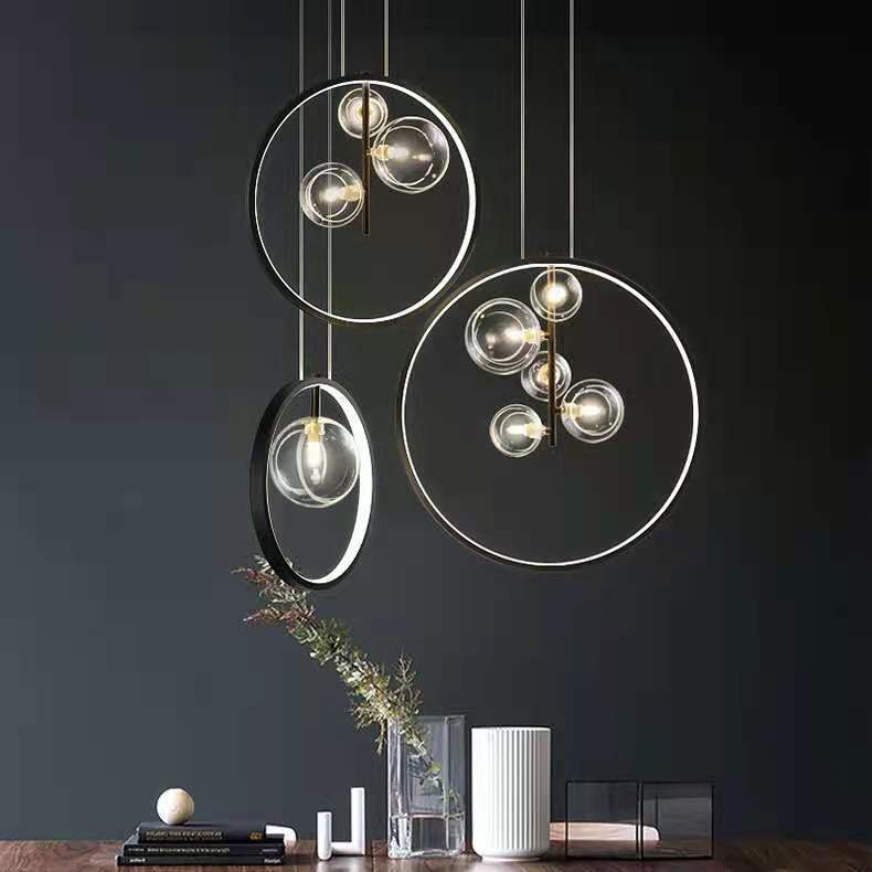 Modern Bubble Chandelier For Staircase Bedroom / 3heads / Warm light