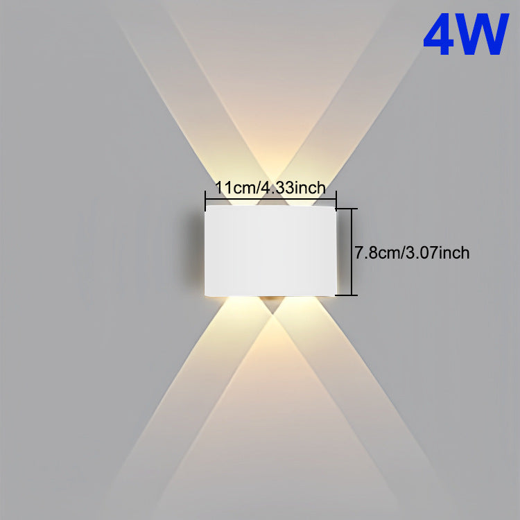 Outdoor LED White Telescope Wall Lamp Waterproof / 10W Warm Light