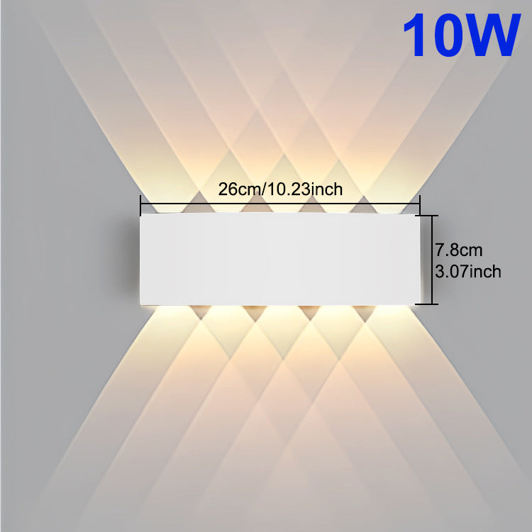 Outdoor LED White Telescope Wall Lamp Waterproof / 8W Warm Light