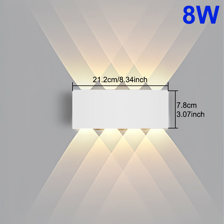 Outdoor LED White Telescope Wall Lamp Waterproof / 6W Warm Light