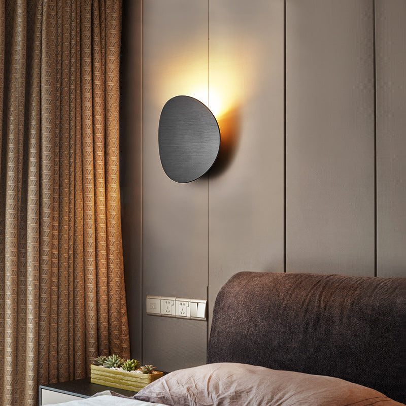 Simple Bedside Lamp Round Aisle Wall Lamp / 6W / Brushed Gold