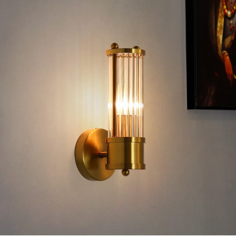Wall Bedroom Bedside Decoration Mirror Front Lamp / White Light / Double headed D12 H48CM